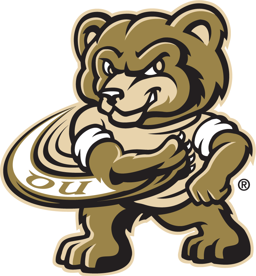 Oakland Golden Grizzlies 1998-2013 Mascot Logo diy iron on heat transfer